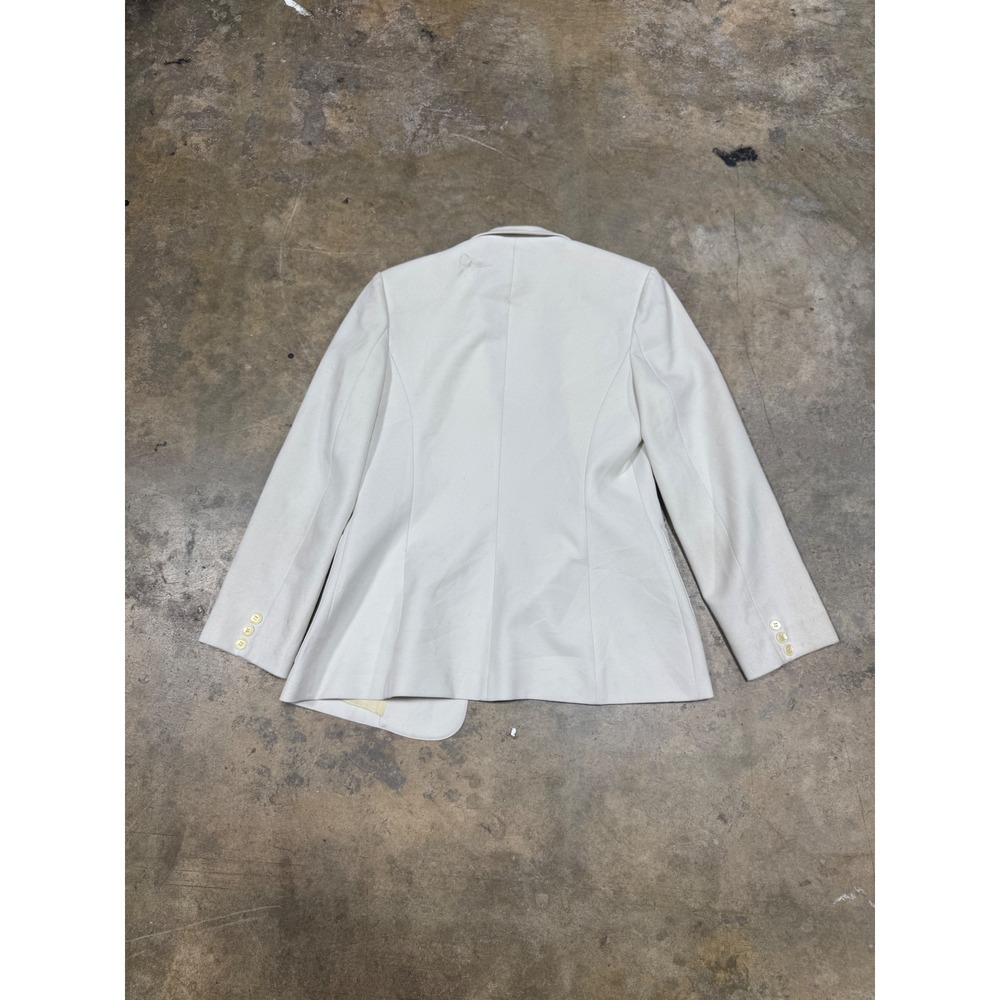 Vintage Levi Strauss & Co White Blazer Jacket Two Button Patch Pockets Womens M - Picture 7 of 16